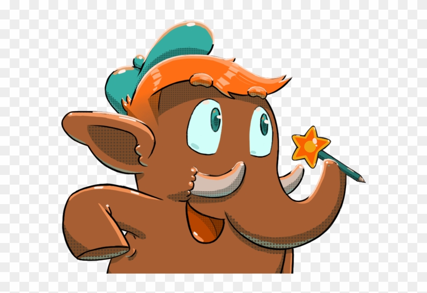 Mastodon By Scribbleaddict Holding Pencil Clipart