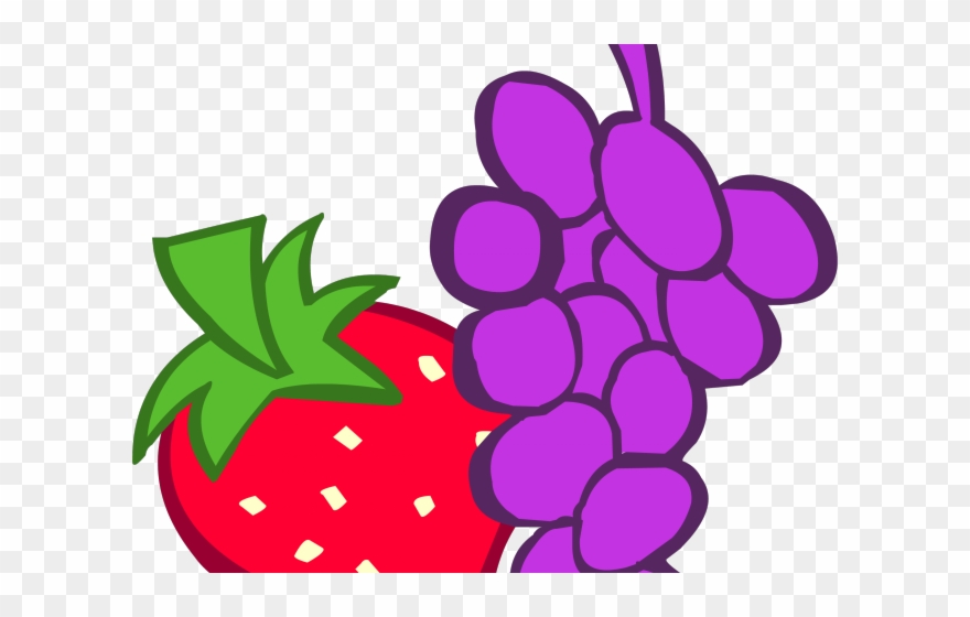 Grapes Clipart Purple Apple - Png Download