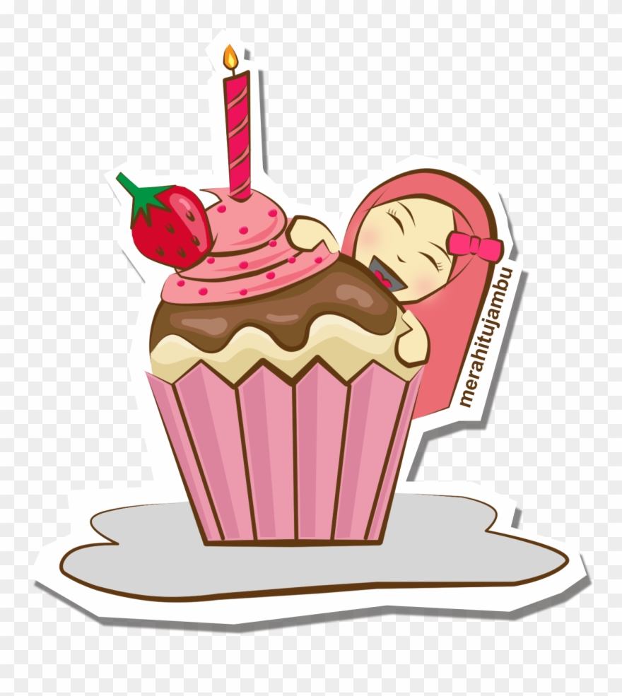 Cupcakes Clipart Lukisan - Png Download