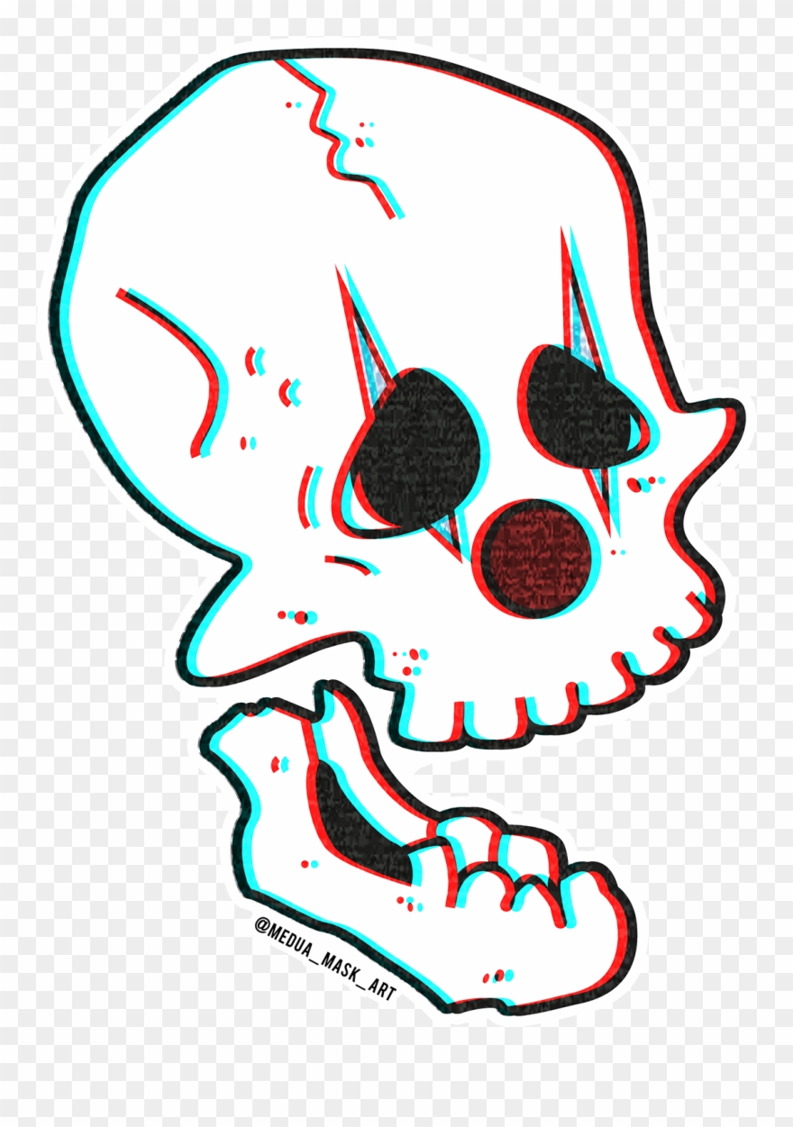 Clown Skull Made For My Instagram Pages Clipart