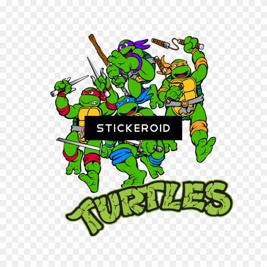 Ninja Turtles Logo Actors Heroes Clipart