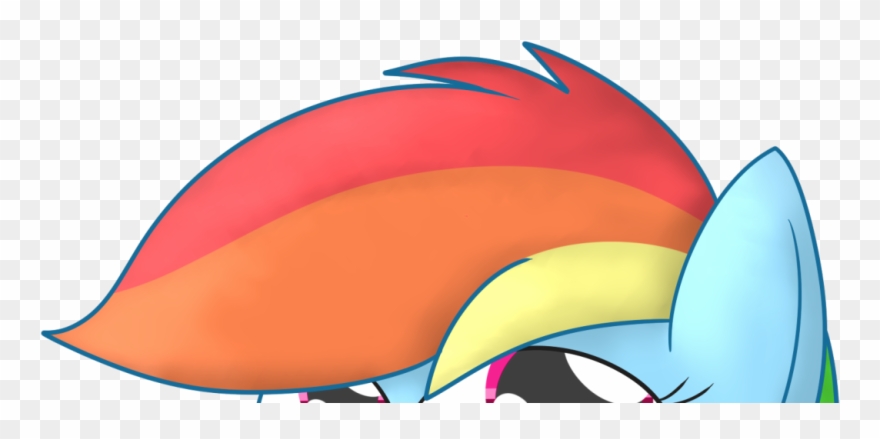 Mr-degration, Peekaboo, Rainbow Dash, Safe, Simple Clipart