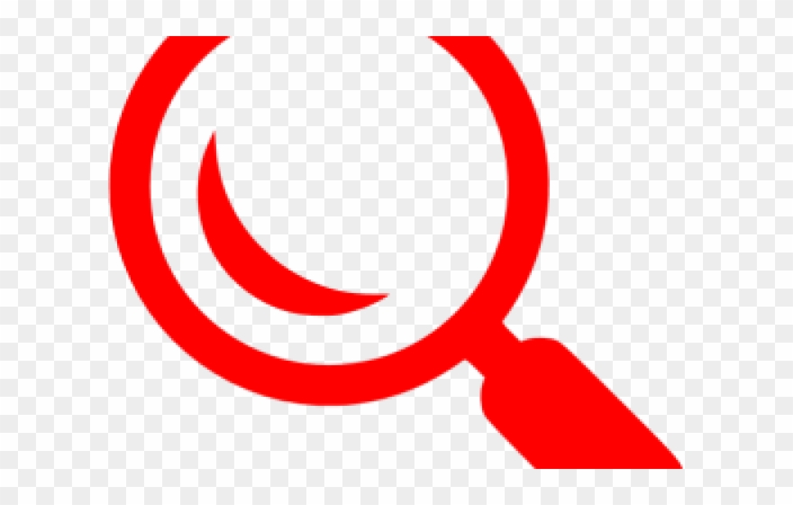 Search Icon Red Clipart