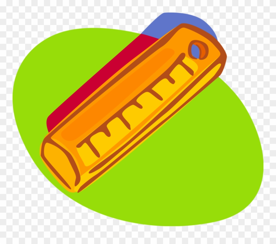 Vector Illustration Of Ruler Used In Geometry, Technical Clipart