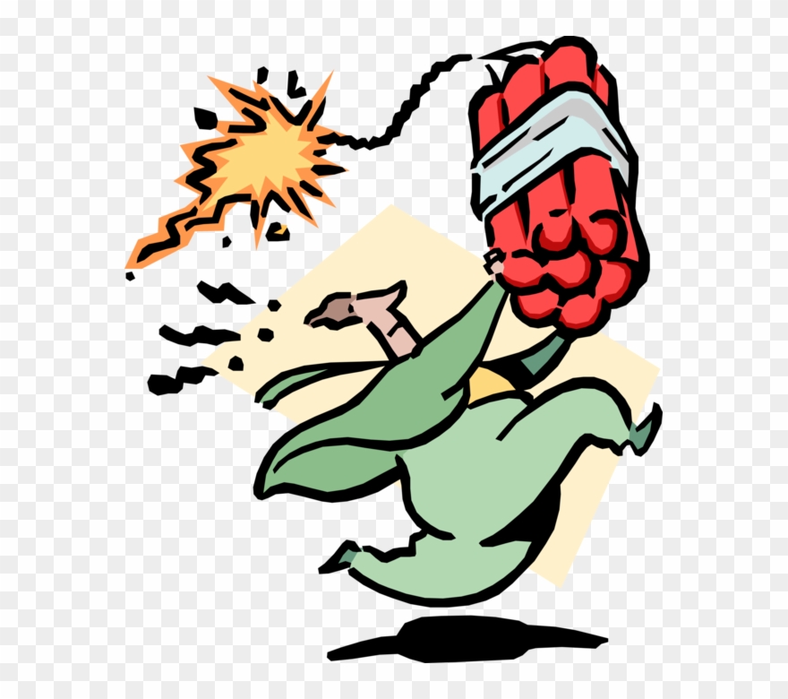 Vector Illustration Of Businessman Runs And Carries Clipart