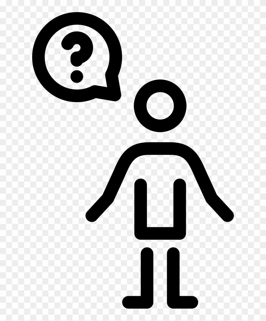 Man Questioning Comments Clipart