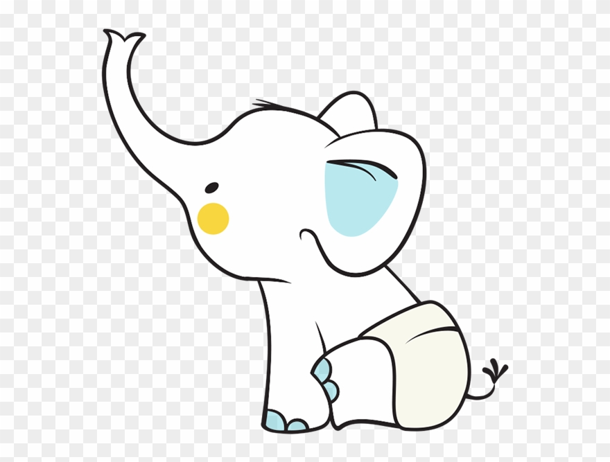 Diaper Clipart Elephant - Png Download