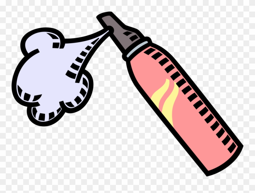 Vector Illustration Of Aerosol Spray Dispenser With Clipart