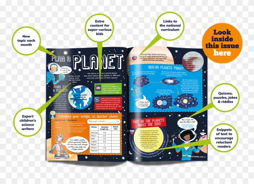 Vector Magazines Kid Clipart