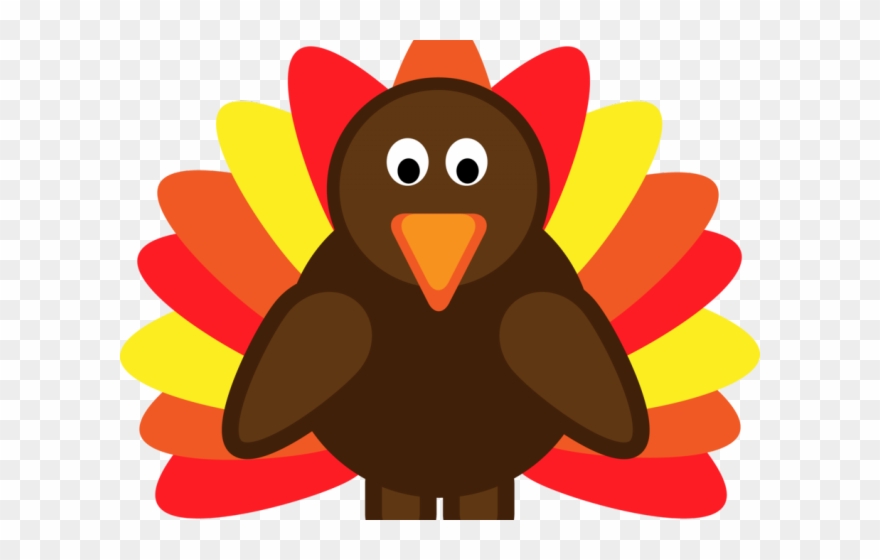 Turkey Bird Clipart Skinny Cartoon - Png Download