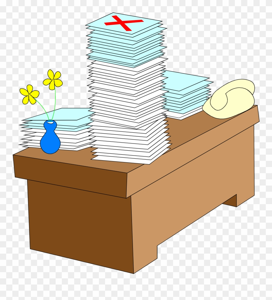 Bookkeeper Desk Clipart