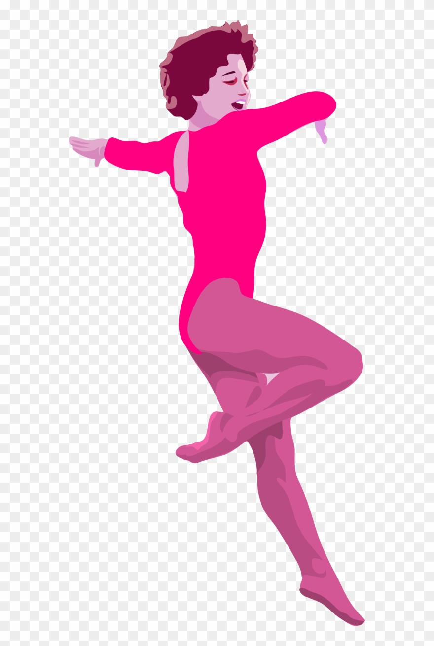 Ballerina Dancer Vector Clip Art - Png Download