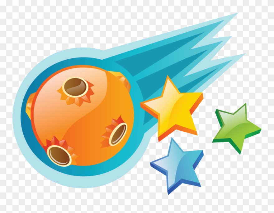 Star Comet Clip Art Transparent - Png Download