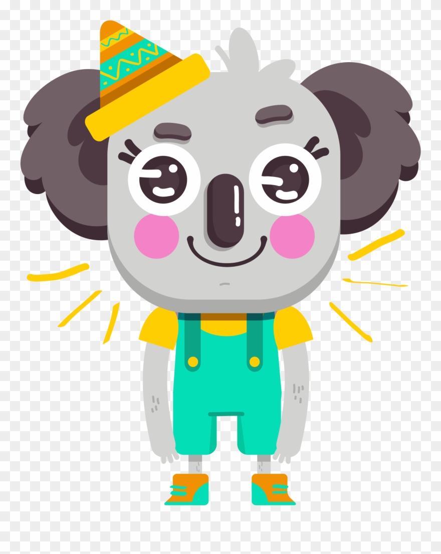 Cute Koala Vibes Messages Sticker-1 Clipart