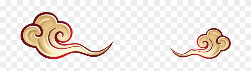 Golden Retro Auspicious Png Clipart