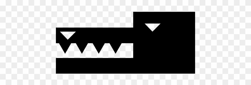 Alligator Clip Art Black And White - Png Download