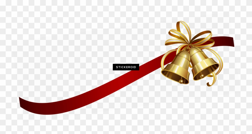 Christmas Ribbon And Bells Clipart