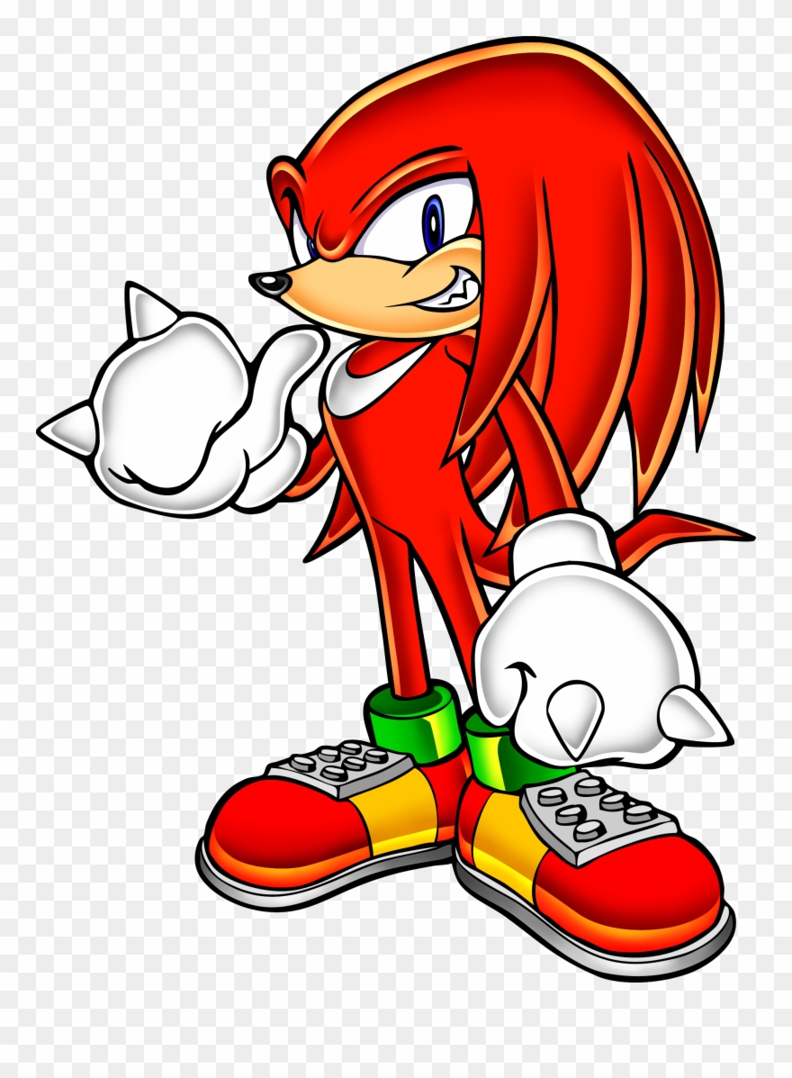 #knuckles From The Official Art Set For #sonicadventure2 Clipart