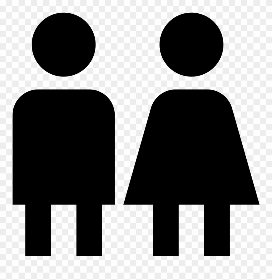 There Is A Simplified Drawing Of Two People Holding Clipart