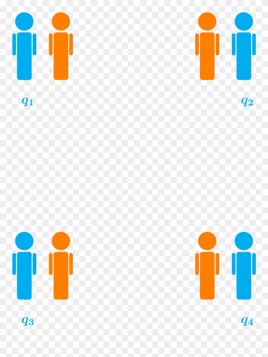 A Match Between Two Memory One Players Clipart