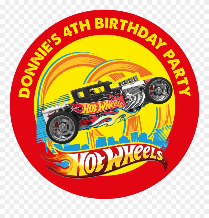 Hot Wheels Party Box Stickers Clipart