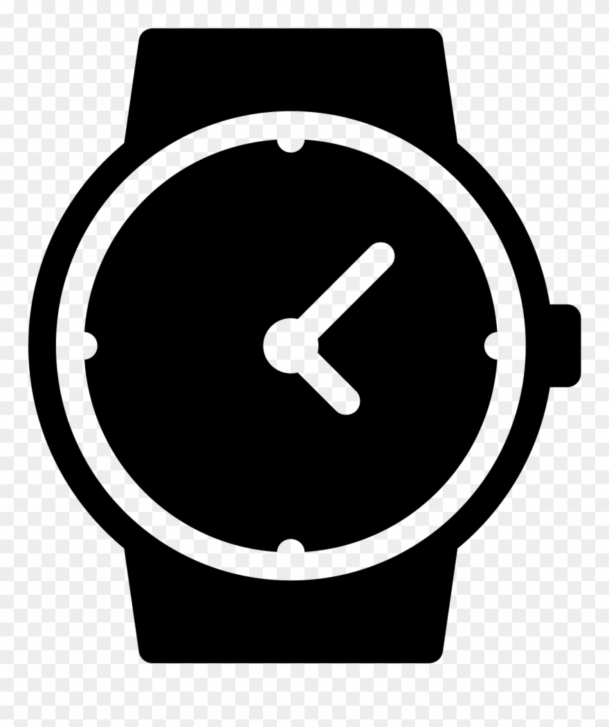 Watches Front View Filled Clipart