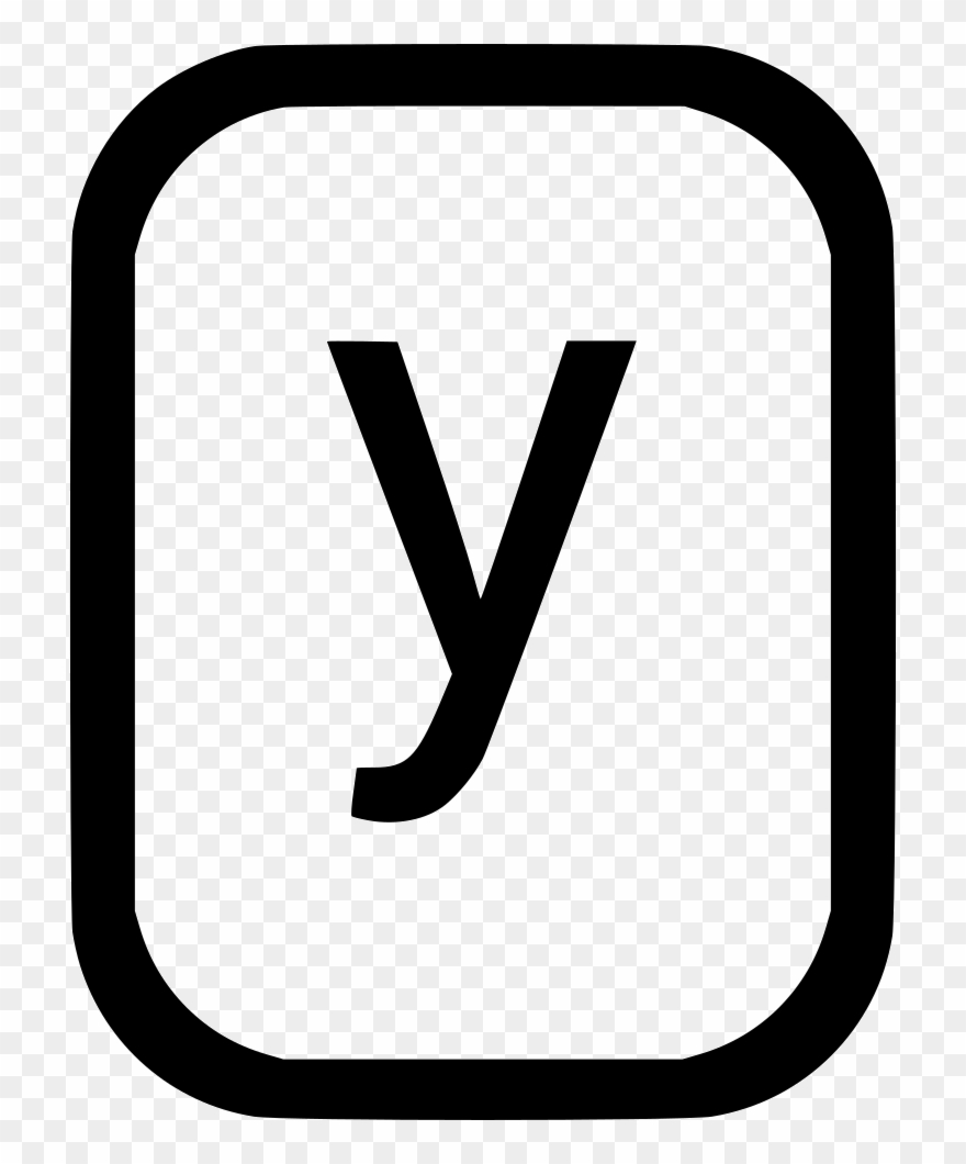 Lowcase Letter Y Latin Alphabet Comments Clipart