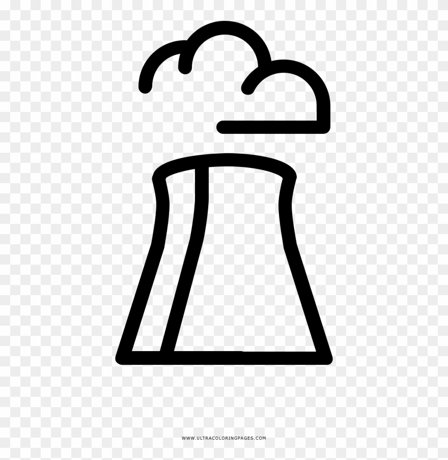 Power Plant Coloring Page Clipart