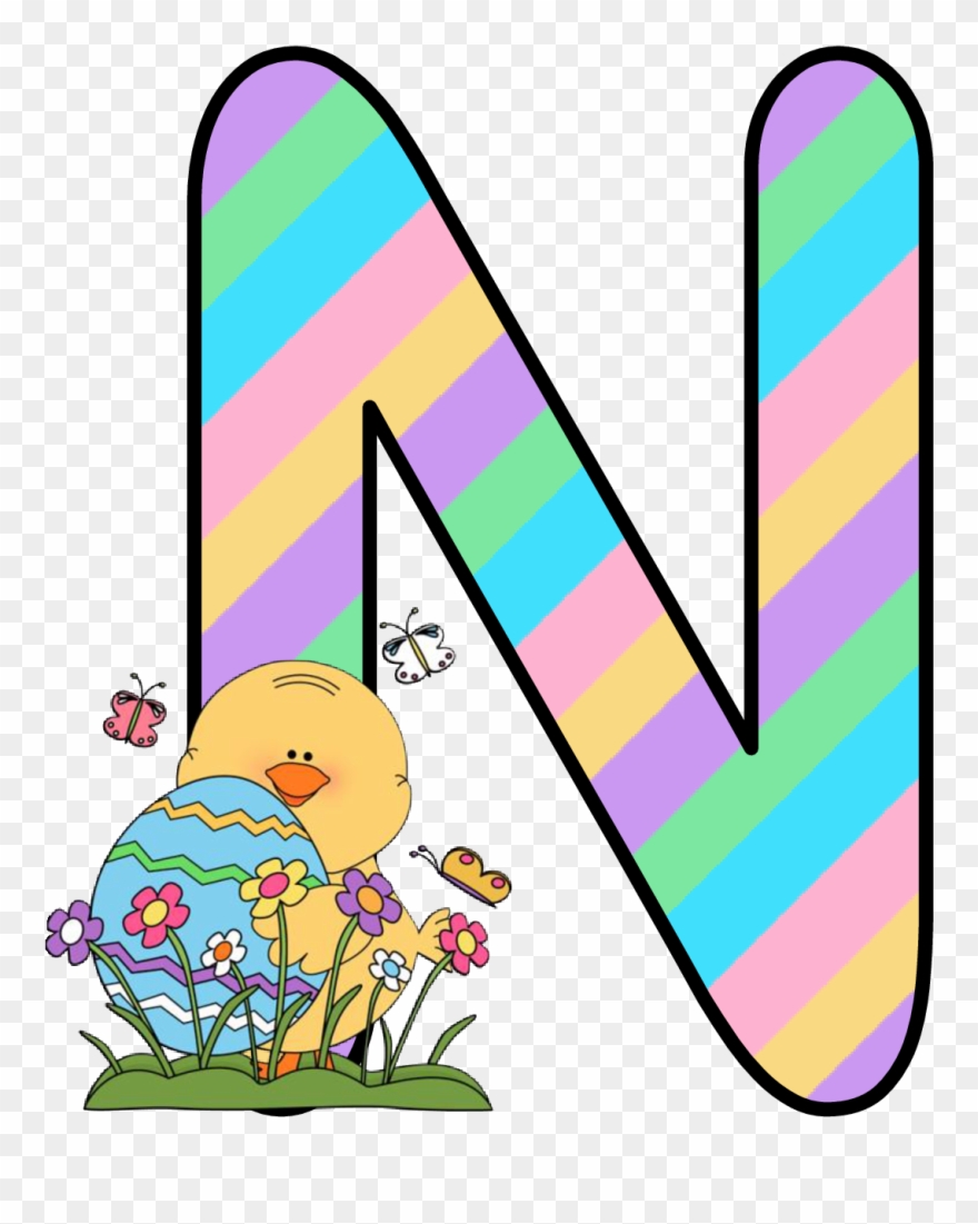 Ch B *✿* Alfabeto Easter De Kid Sparkz Clipart