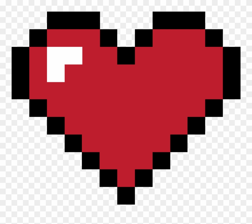 Pixel Heart Clipart - Png Download