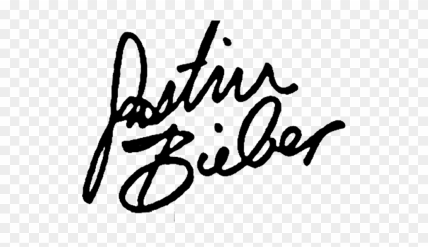 Justin Bieber Autografo Png Clipart