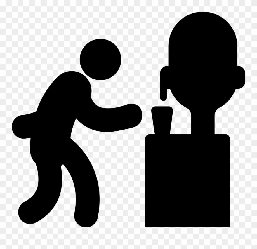 Man Serving Water In A Glass From A Dispenser Comments Clipart