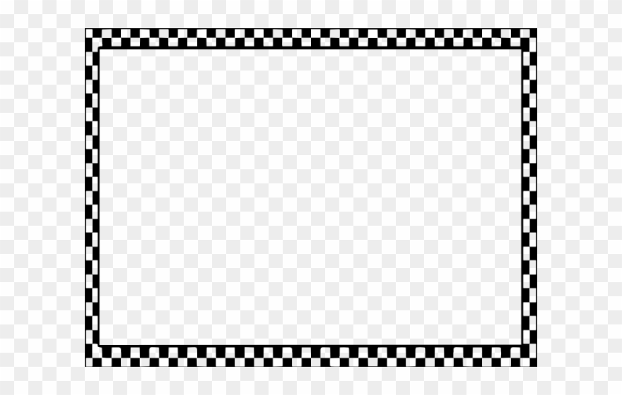 Checkerboard Clipart Border - Png Download