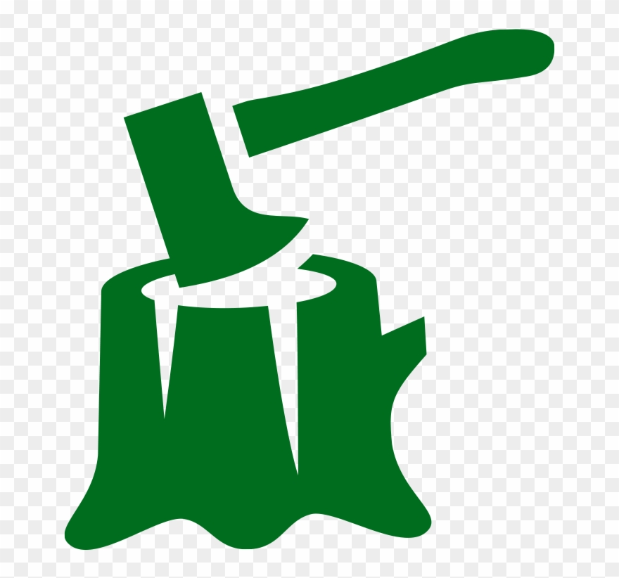 Axe Stump Clipart