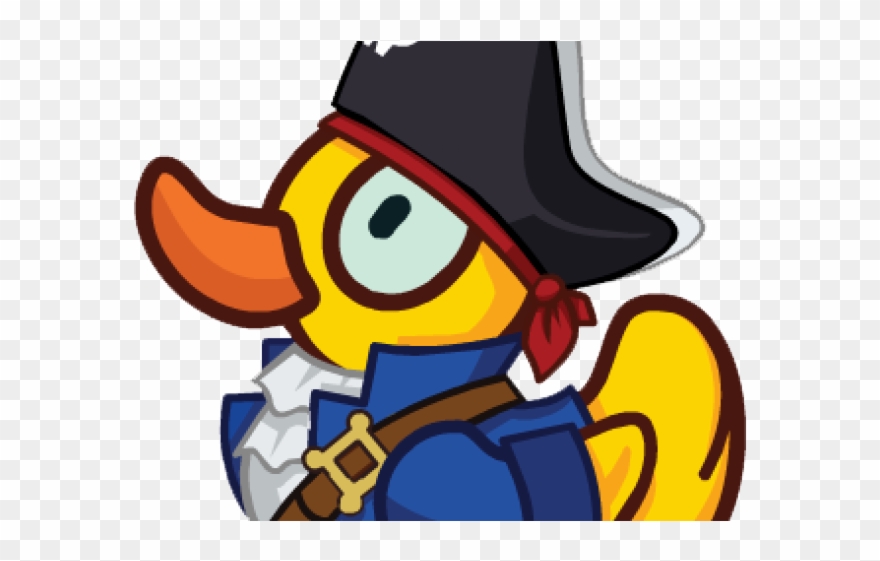 Duck Clipart Pirate - Png Download