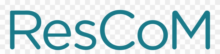 Rescom Logo Feb 2016 Deep Aqua Screen 1 Clipart