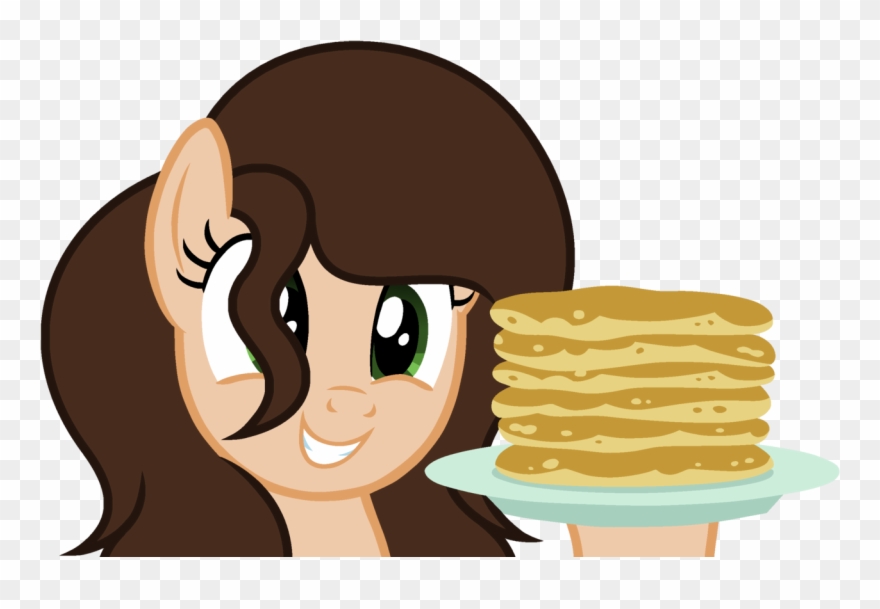 Transparent Pancakes Above Clipart