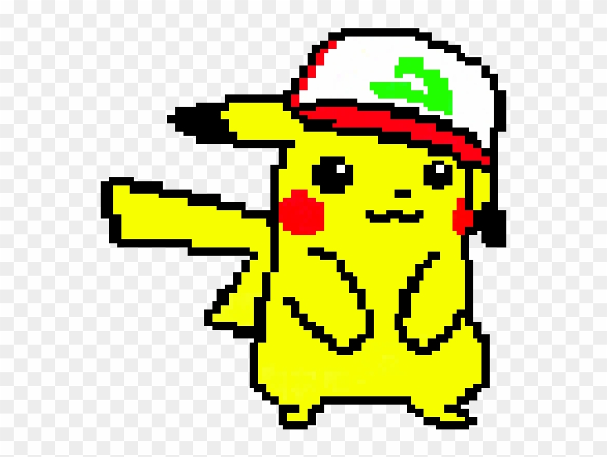 Cute Pikachu Wearing Ash's Hat Clipart