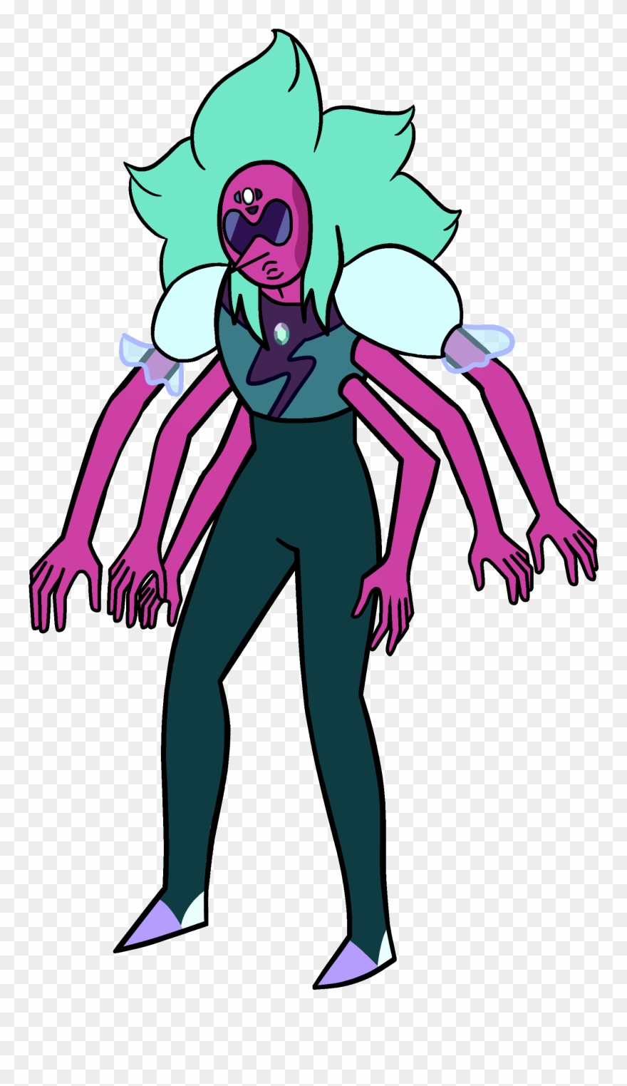 All The Crystal Gems Fused Clipart