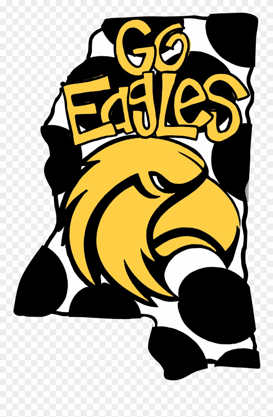 Mississippi Usm "go Eagles" State Door Hanger Clipart