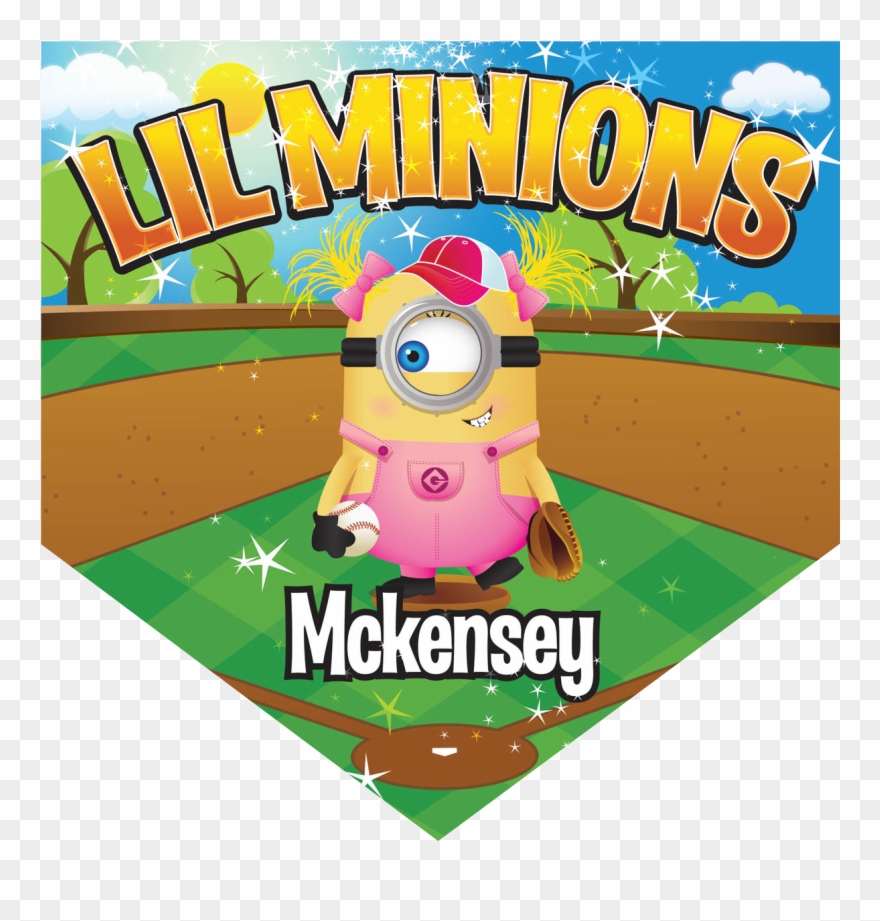 Lil Minions Home Plate Individual Team Pennant Clipart