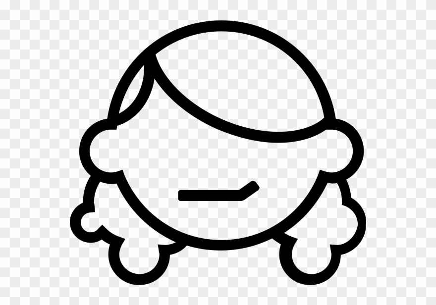 Smirk Rubber Stamp Clipart