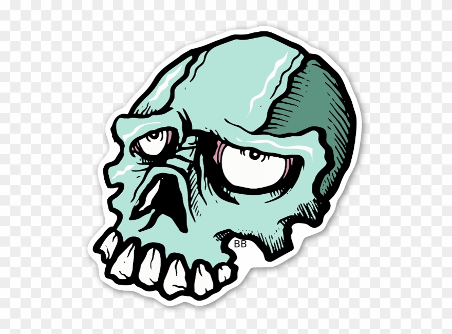 Bobby Indibone Skull Stickers Labels Decals Clipart