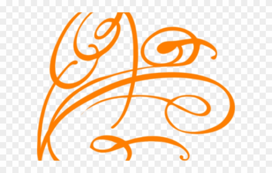 Swirl Clipart Orange - Png Download