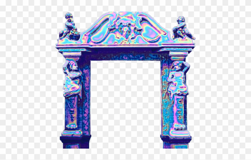 Vaporwave Clipart Column - Png Download