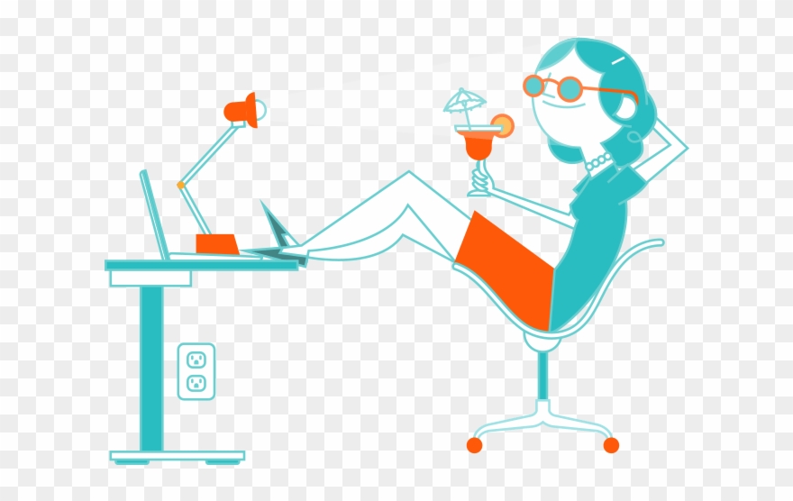 This Hr Professional Is Relaxing With A Virgin Daiquiri Clipart