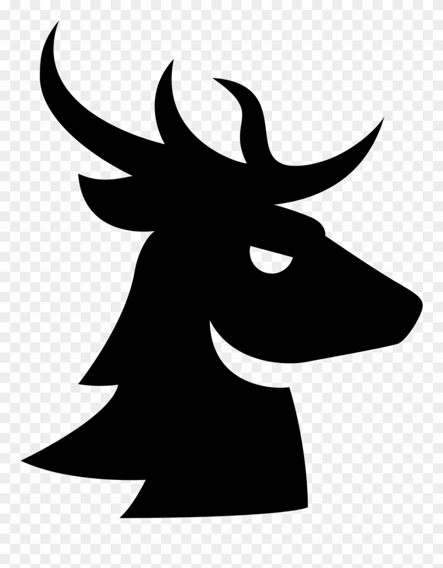 Stag Vector Horns Clipart