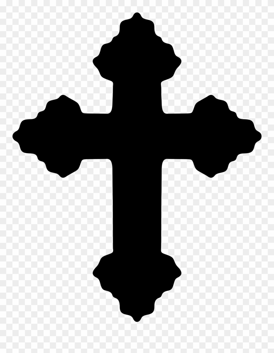 Black Cross Clip Art - Png Download
