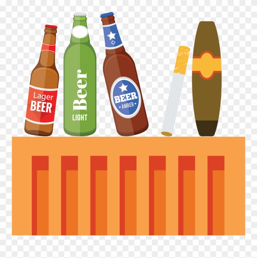 Liquor And Tobacco Ready Clipart