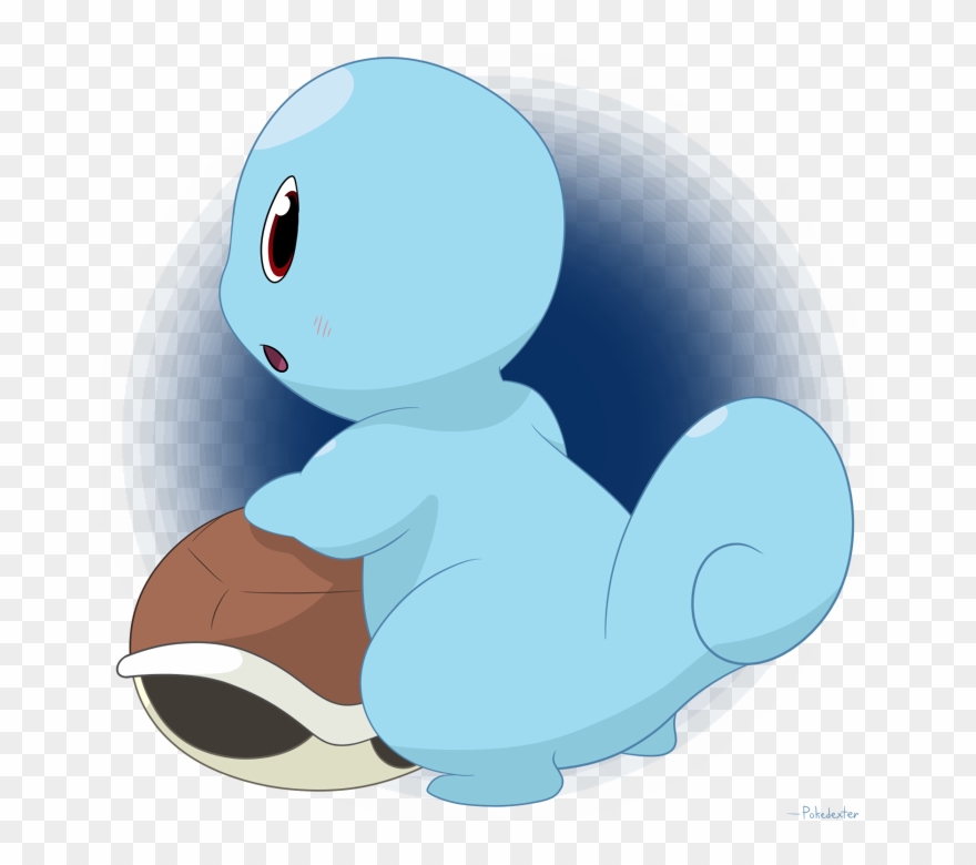 Squirtle Slips Out Clipart